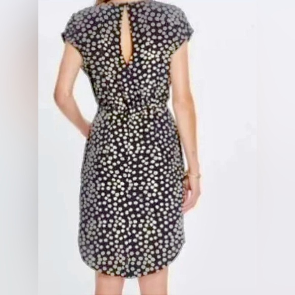 Madewell Madewell Dolman Sleeve Silk Stencil Blossom Hi-Low Mini Dress - Picture 4 of 8